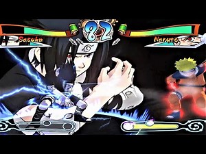 Naruto: Clash of Ninja 2 - Sasuke w/ Sharingan VS Nine-Tailed Naruto (4K)