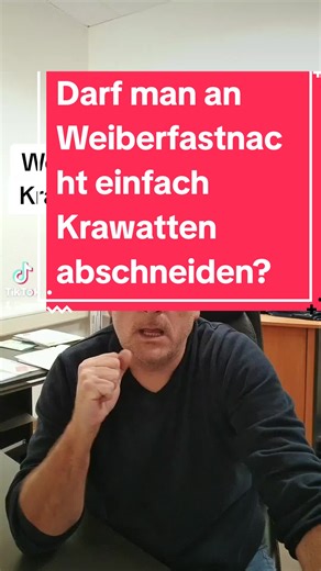 Darf man an Weiberfastnacht einfach Krawatten abschneiden? #weiberfastnacht #fastnacht #karneval #Krawatte #schadensersatz #anwalt #lernenmittiktok