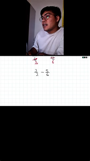 Como restar una fraccion ? #matematica