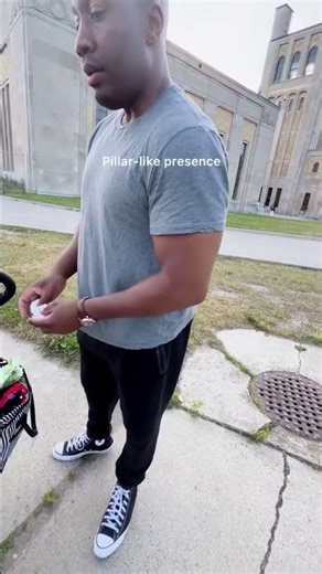 Everyone’s out here with golden retriever husbands… Meanwhile mine’s a full-on German shepherd