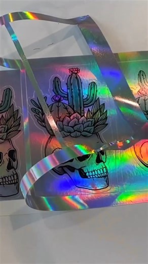 8.8K views · 21 reactions | Holographic stickers are the best! ✨ Learn how to printing your own eye-catching, custom holographic stickers right from home. Comment HOLOGRAPHIC for all the details! #holographicstickers #stickerprinter | Silhouette School with Melissa Viscount | Facebook