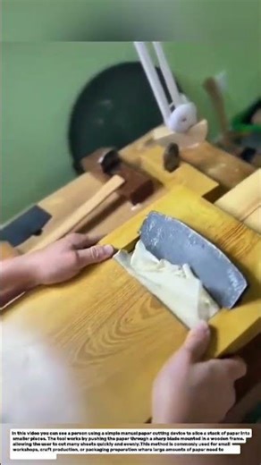 Amazing Paper Cutting Tool | Simple Manual Paper Slicer Technique.