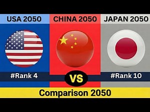 USA vs. CHINA vs. JAPAN: Country, Military, AI, SPACE & ROBOTICS Comparison 2050 | Who Will Win?