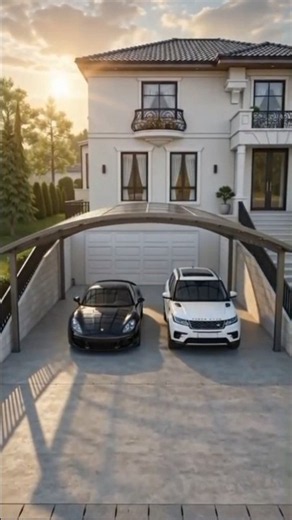 Empty Space to Luxury Garage | AI Construction Magic #shorts #aiquickrenovation #ai