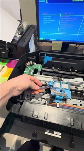 Hp ink tank 315 cyan color is missing #dohaqatar #hp #technical