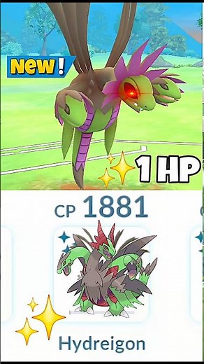 1 HP✨️Shiny Hydreigon Destroy Grunt Badly in Pokemon Go