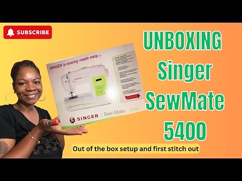 LIVE: SInger Sew Mate 5400 UNBOXING and Test Stitches