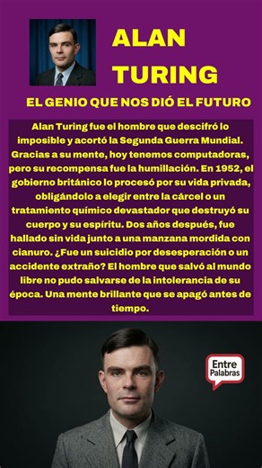 ¿Un genio vencido por una manzana? La trágica injusticia de Alan Turing.