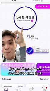 2.2K views · 25 reactions | Here’s a free data hack for all Circles.Life users - just putting it out there 狼 All you gotta do is refer your friends to Circles.Life and you both get a bonus 30GB/mo Forever on top of your current existing plan. And yes, you can do this as many times as you want, with up to 200GB available at 4G+ speeds  Learn more here: https://bit.ly/CLReferrals #phonehacks | Circles.Life | Facebook