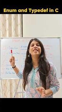 Enum and Typedef in C programming language |C programming course for beginners