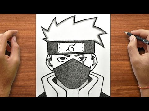 Easy Kakashi Drawing | How to draw Kakashi Hatake | Step by Step | For Beginners