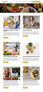 Nutrition blog - HTML Template by Nicepage