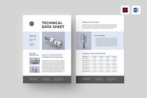 Technical Data Sheet, a Flyer Template by Leaflove