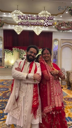 POV: The group chat finally made it out of the chats.. #WeddingReels #WeddingShorts #IndianWeddin