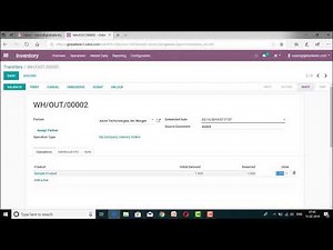 Odoo Demo - How to Create Delivery Order in Odoo Enterprise