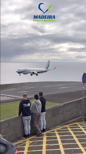Enter Air crew watching Enter Air landing at Madeira Airport 🛫