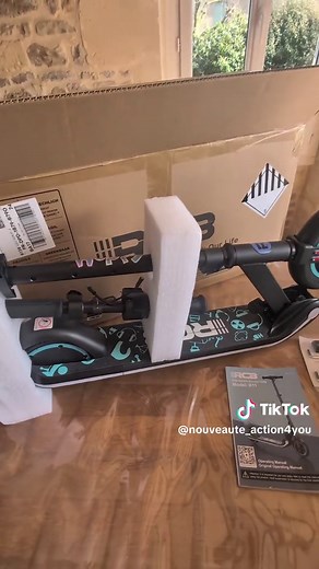 Trottinette Électrique Pliable pour Enfants de 6 à 12 ans