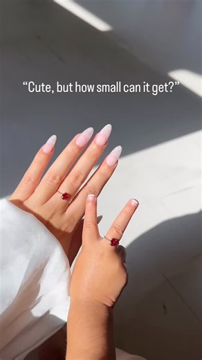 Adjustable Chain Rings on Instagram: "Do you struggle finding rings that fit? Our rings adjust down to a size 2 and up to a size 12 ring💍 ✨Ring: Ruby Self-Love Chain Ring Comment “I want it” if you would like us to DM you the direct link to purchase! . . . #adjustablering #handmodel #nailartaddict #nails #alternativeengagementring #chainring #diamondring #daintyjewelry #gemstonering"