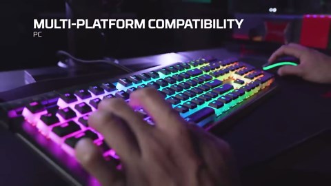 HyperX Alloy Elite 2 Mechanical Gaming Keyboard Red Switch RGB LED Backlit Customize Full Size 100% Anti-Ghosting 80 Million Keystrokes for PC PS4 PS5 Xbox Series X|S Xbox One (Renewed)