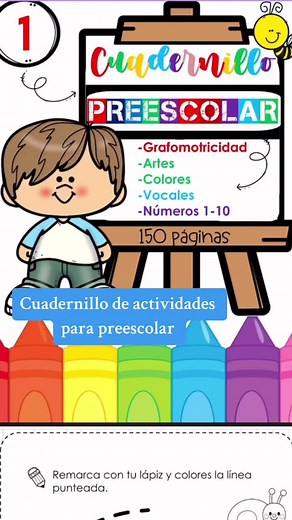 Cuadernillo de Actividades para Preescolar: ¡Imprime y Aprende!