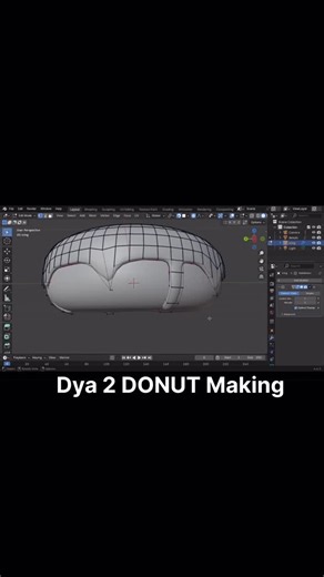 BlendCraft Studio69 | Day 2 DONUTS 🍩 Making In BLENDER 🍩 Day 2 | Donut Making in Blender – Beginner Tutorial Series 🎥 Welcome back to Day 2 of our Blender... | Instagram
