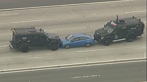 Suspect identified in police chase, hourslong standoff that shut down Southern California freeway