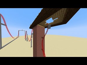 Launched Roller Coaster in Minecraft | MCoaster Mod