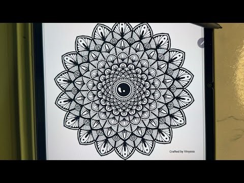 How to Create Beautiful Mandala Art Digitally | ibisPaint | Easy Step by Step for Beginners