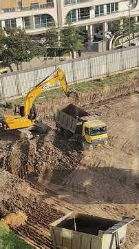 Twin JCBs Dig Deep, Dumpers Haul Soil: The Building Machines