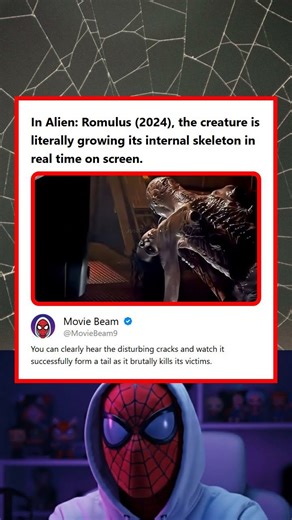 Alien Romulus 2024 Creature Is Growing Its Skeleton In Real Time and Forming a Tail
