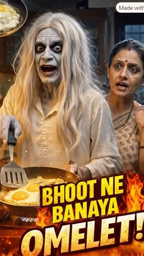 bhoot wala | funny | comedy | horror video | Ghost ne banaya omelet 👻🍳 #shorts #funny #bhootwala