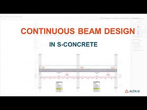 How to Design Continuous Reinforced Concrete Beams in S-CONCRETE