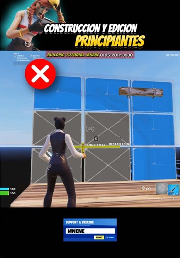 MAPA DE CONSTRUCCION Y EDICION PARA PRINCIPIANTES🚸✅ #fortnitemecanicas #practicafortnite #fortniteprincipiantes fortnutetips #fortnitetutorial