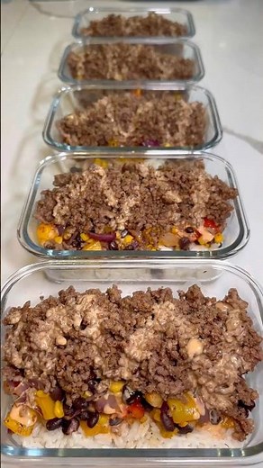 Beef and Rice Taco Bowls