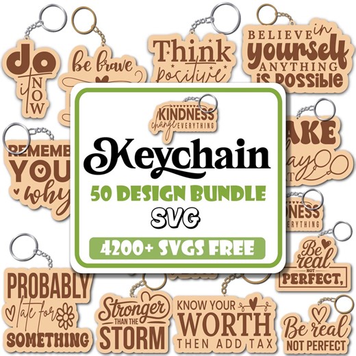 Laser Cut Keychain SVG Bundle: Personalized Keyring Designs (digital Download) - Etsy UK