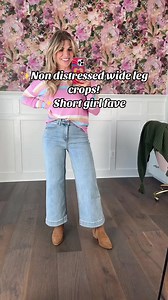 The best wide leg crops!! Non distressed, super stretchy, and figure flattering! This is the hottest trend in denim! Shop here! freckledpoppy.com/products/risen-fp-exclusive-high-rise-light-wash-ankle-wide-leg-jeans All orders ship from our warehouse in Southern Maryland! | Freckled Poppy Boutique
