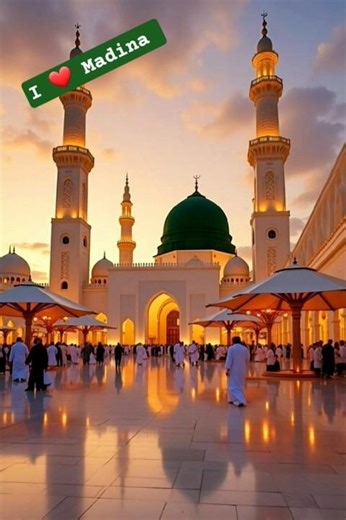 Mitha Mitha Mohammad Ka Naam ❤️ | Beautiful View of Masjid-e-Nabwi Madina Sharif 2026 #trending