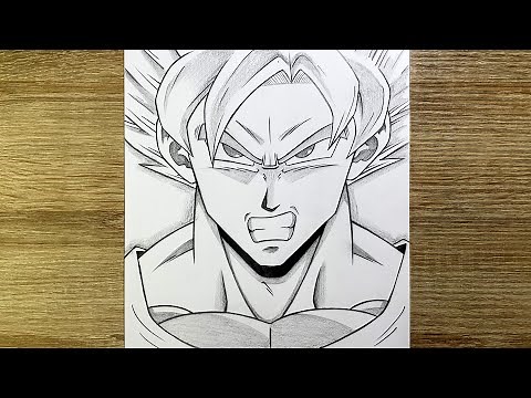 How to draw Super Saiyan Goku from Dragon Ball Super | Easy drawing tutorial for beginners