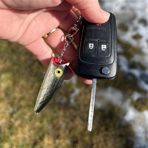 Fishing Lure Keychain – Black & Silver Spinner Bait Keychain – Fisherman Gift – Tackle Box Inspired Keyring - Etsy