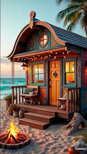 Inside a Bohemian Gypsy Beach Wagon – Dreamy Tiny Home Tour! 🏕✨