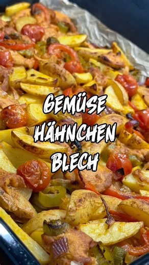 Ofengemüse mit Hähnchen / Gemüse / Ofenrezept #rezept #rezeptideen #einfacherezepte