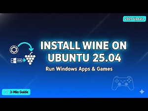 ⚡Install WineHQ on Ubuntu 25.04 | Run Windows Apps & Run .EXE on Ubuntu 25.04 — Wine Setup Fast