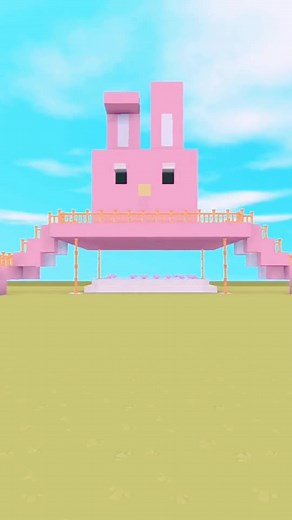 Hướng Dẫn Xây Ngôi Nhà Thỏ Hồng Đơn Giản Trong Mini World