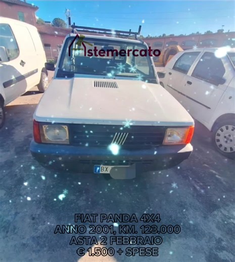 Vendita Fiat Panda 4x4 Anno 2001 all'Asta