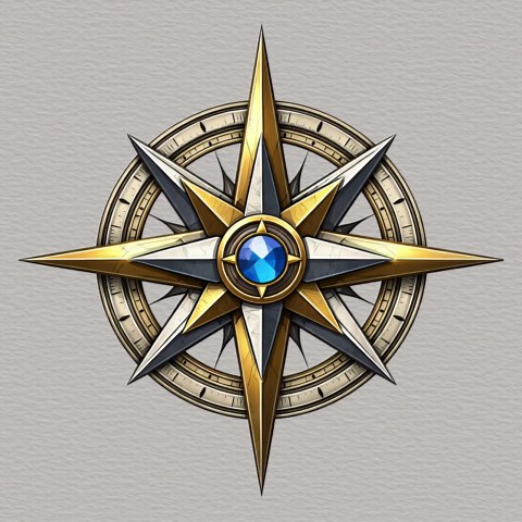 Enchanted Compass Rose Clipart | Fantasy Compass Rose PNG - Etsy