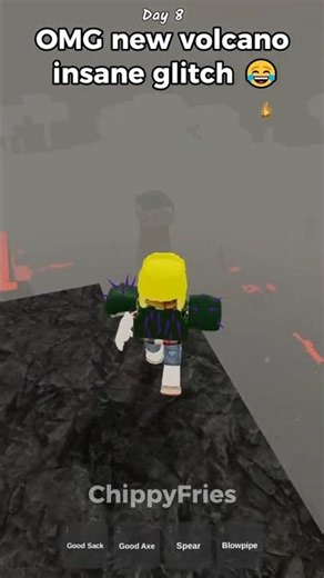 OMG new volcano insane glitch 😂 #99nightintheforest #roblox #usa
