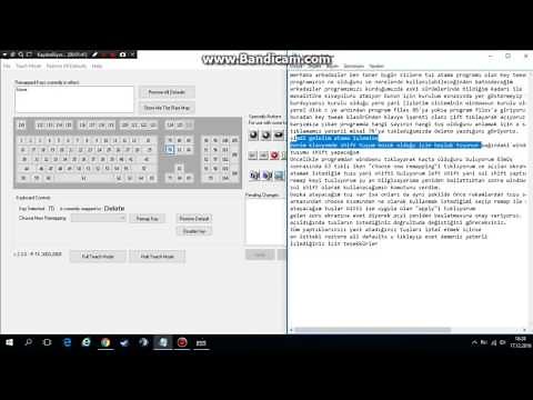 klavyeden tuş değiştirme 'key tweak' ile @ Keystroke change from keyboard to 'key tweak'