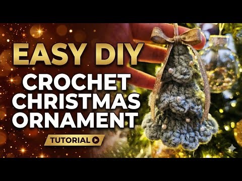 Crochet This in 20 Minutes! 🎄 Cute Christmas Tree Ornament