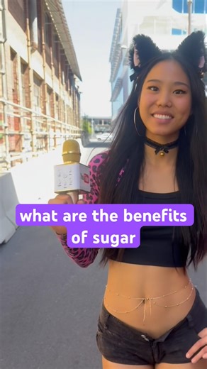 street interview about benefits of sugar: true or false 🍭💜 #sugar #carbs #diet #health #askreddit