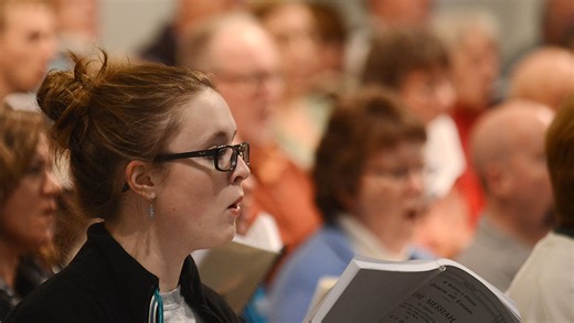 Hear 70-voice choir and a 24-member orchestra perform 'The Messiah'